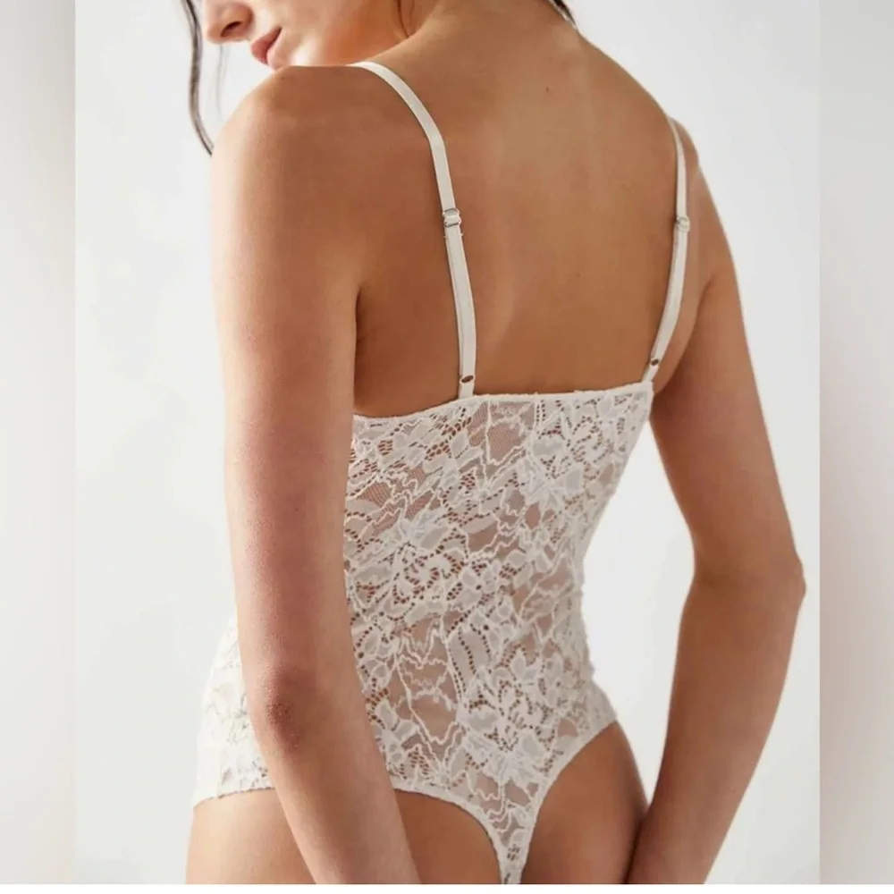 FREE PEOPLE NIGHT RYTHM BUSTIER LACE BODY SUIT XL - Picture 2 of 4